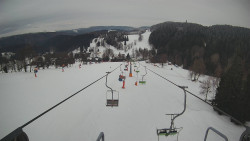 Lanovka - pohled dolů