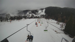 Lanovka - pohled dolů