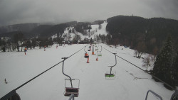 Lanovka - pohled dolů