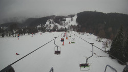 Lanovka - pohled dolů