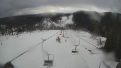 Lanovka - pohled dolů