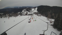 Lanovka - pohled dolů