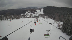 Lanovka - pohled dolů