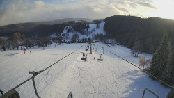 Lanovka - pohled dolů