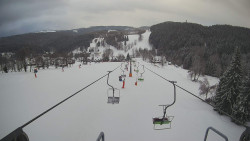 Lanovka - pohled dolů