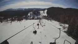 Lanovka - pohled dolů