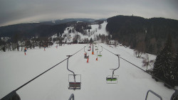 Lanovka - pohled dolů