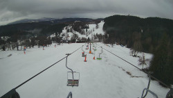 Lanovka - pohled dolů