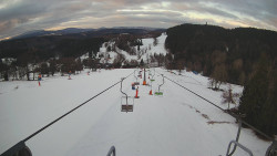 Lanovka - pohled dolů