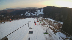 Lanovka - pohled dolů