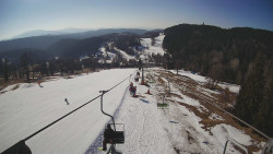 Lanovka - pohled dolů