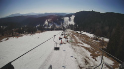 Lanovka - pohled dolů