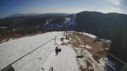 Lanovka - pohled dolů