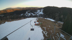 Lanovka - pohled dolů