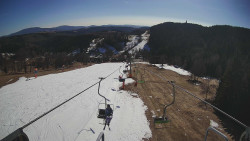 Lanovka - pohled dolů