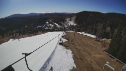 Lanovka - pohled dolů