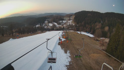 Lanovka - pohled dolů