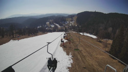 Lanovka - pohled dolů