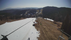 Lanovka - pohled dolů