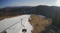 Lanovka - pohled dolů