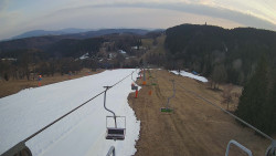 Lanovka - pohled dolů