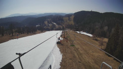 Lanovka - pohled dolů