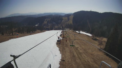 Lanovka - pohled dolů