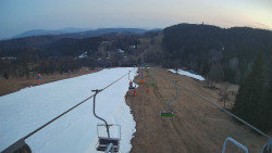 Lanovka - pohled dolů