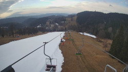 Lanovka - pohled dolů