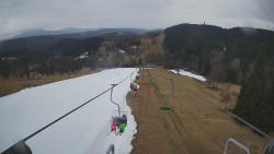 Lanovka - pohled dolů