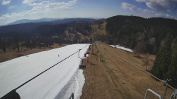 Lanovka - pohled dolů