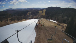Lanovka - pohled dolů