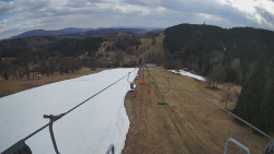 Lanovka - pohled dolů