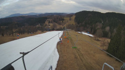 Lanovka - pohled dolů