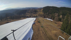 Lanovka - pohled dolů