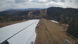 Lanovka - pohled dolů