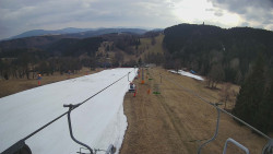 Lanovka - pohled dolů