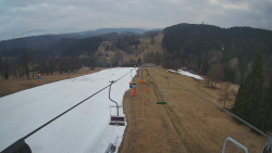 Lanovka - pohled dolů