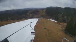 Lanovka - pohled dolů