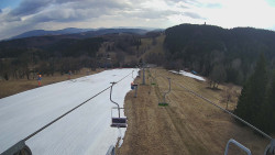 Lanovka - pohled dolů