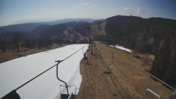 Lanovka - pohled dolů