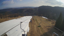 Lanovka - pohled dolů