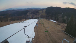 Lanovka - pohled dolů