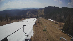 Lanovka - pohled dolů