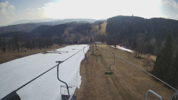 Lanovka - pohled dolů