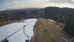 Lanovka - pohled dolů