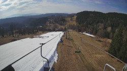 Lanovka - pohled dolů