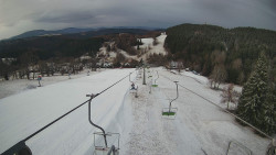 Lanovka - pohled dolů