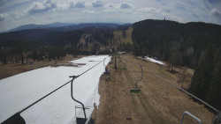 Lanovka - pohled dolů