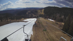 Lanovka - pohled dolů